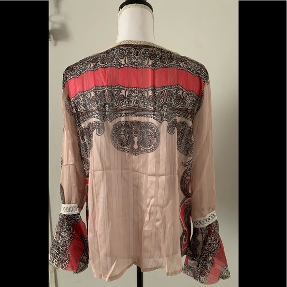 🌟Last one 🌟Paisley Print Tassel Top - Picture 3 of 6